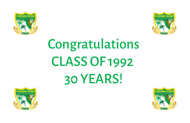 Class of 1992 congratulatory post