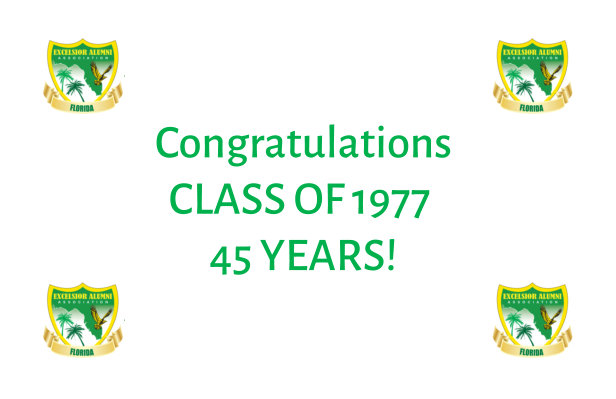 Class of 1977 congratulatory post